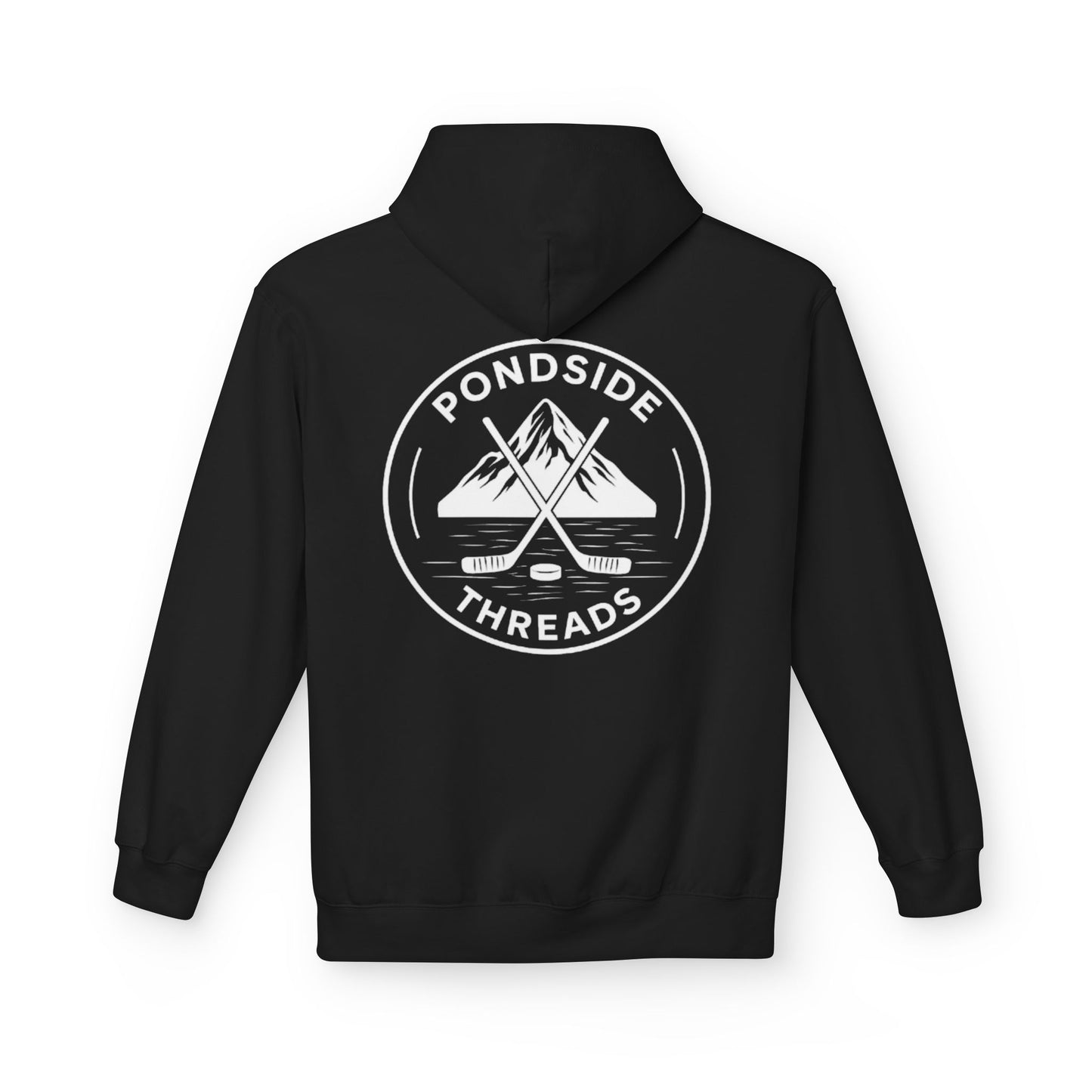 Black- Pondside Threads Hoodie