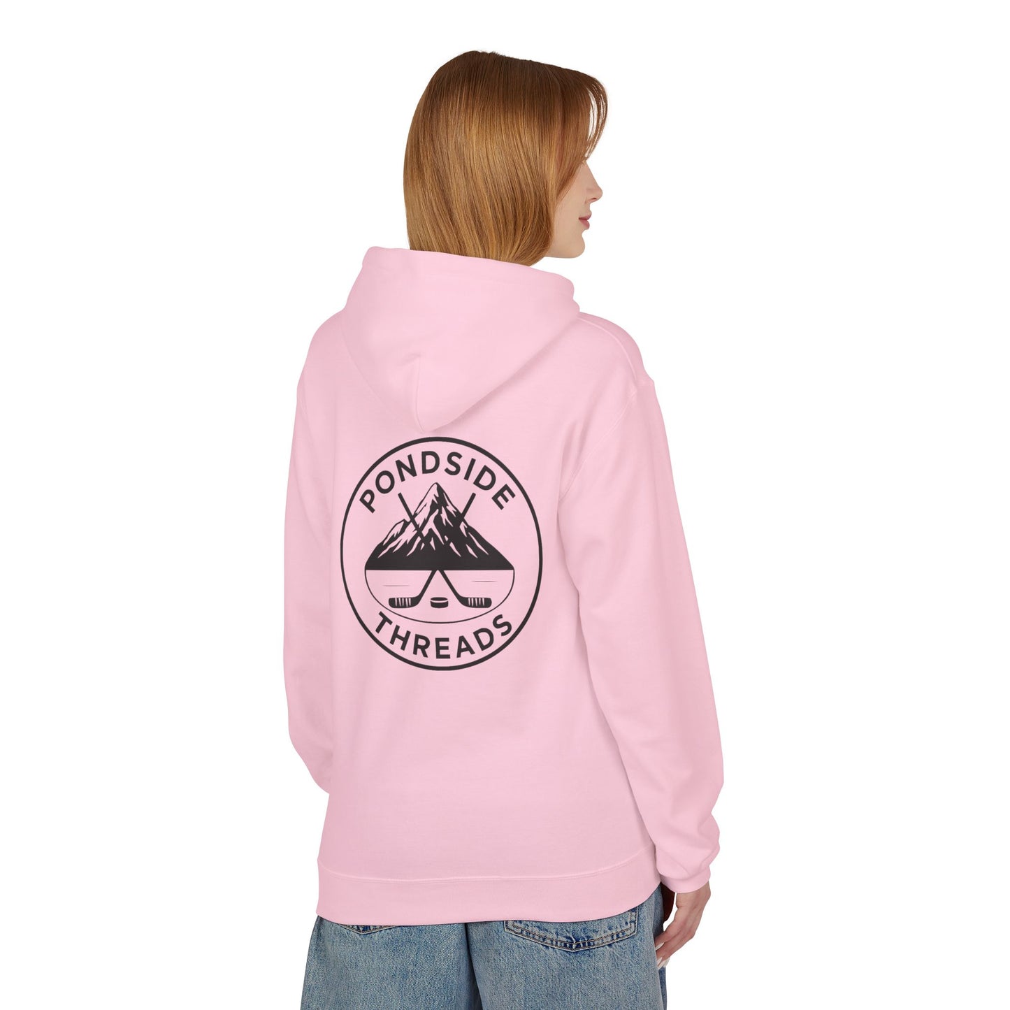 Light Pink- Pondside Threads Hoodie