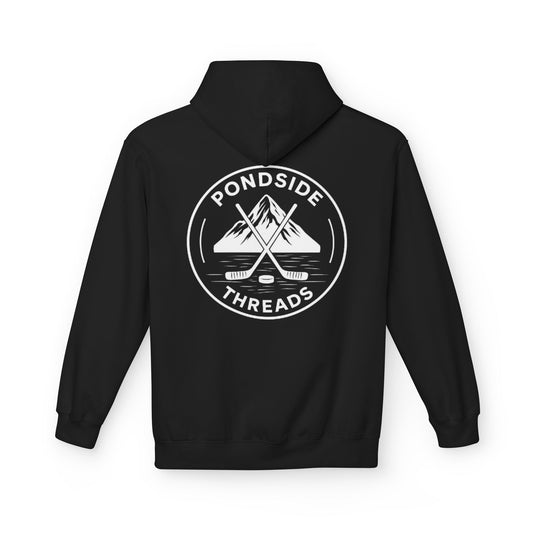 Black- Pondside Threads Hoodie