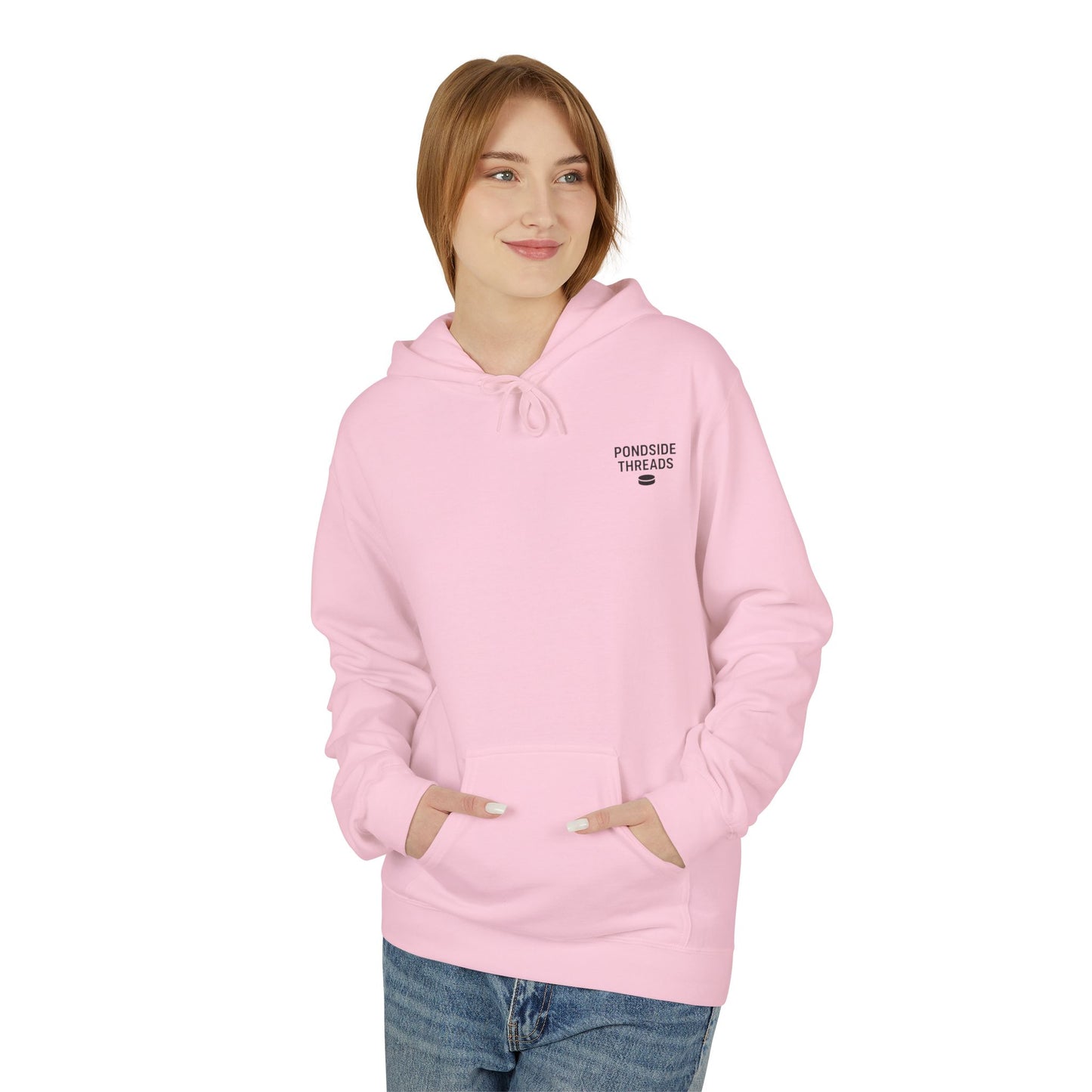 Light Pink- Pondside Threads Hoodie